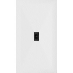 Mexen Hugo   SMC cadita  180 x 100 cm, alb ,  capace negru - 42101018-B