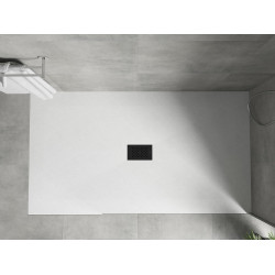 Mexen Hugo   SMC cadita  180 x 100 cm, alb ,  capace negru - 42101018-B