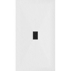 Mexen Hugo   SMC cadita  180 x 100 cm, alb ,  capace negru - 42101018-B