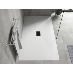 Mexen Hugo   SMC cadita  200 x 100 cm, alb ,  capace negru - 42101020-B