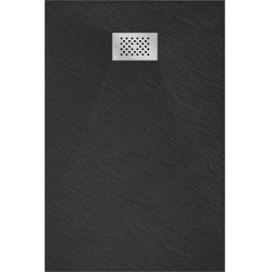 Mexen Hugo   SMC cadita  120 x 70 cm,  negru ,  capace inox - 42707012-X