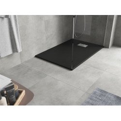 Mexen Hugo   SMC cadita  120 x 80 cm,  negru ,  capace inox - 42708012-X