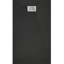 Mexen Hugo   SMC cadita  160 x 80 cm,  negru ,  capace inox - 42708016-X