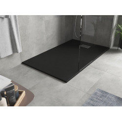 Mexen Hugo   SMC cadita  160 x 80 cm,  negru ,  capace inox - 42708016-X