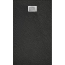 Mexen Hugo   SMC cadita  160 x 80 cm,  negru ,  capace inox - 42708016-X