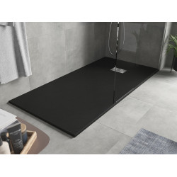 Mexen Hugo   SMC cadita  180 x 80 cm,  negru ,  capace inox - 42708018-X