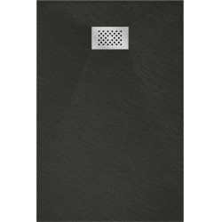 Mexen Hugo   SMC cadita  120 x 90 cm,  negru ,  capace inox - 42709012-X