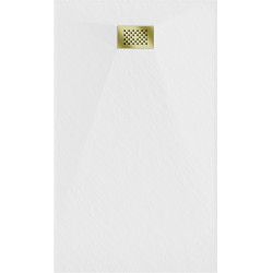 Mexen Hugo   SMC cadita  140 x 70 cm, alb ,  capace auriu - 42107014-G