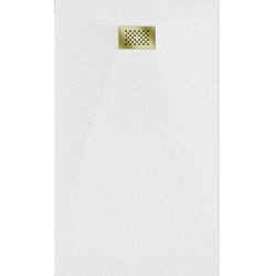 Mexen Hugo   SMC cadita  140 x 70 cm, alb ,  capace auriu - 42107014-G