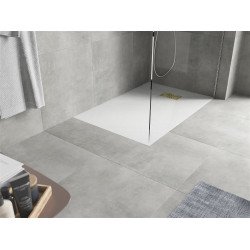 Mexen Hugo   SMC cadita  110 x 80 cm, alb ,  capace auriu - 42108011-G Cadita dus 0 Mexen