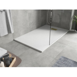 Mexen Hugo   SMC cadita  160 x 90 cm, alb ,  capace auriu - 42109016-G