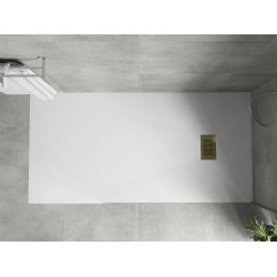 Mexen Hugo   SMC cadita  170 x 90 cm, alb ,  capace auriu - 42109017-G