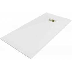 Mexen Hugo   SMC cadita  180 x 90 cm, alb ,  capace auriu - 42109018-G Cadita dus 0 Mexen