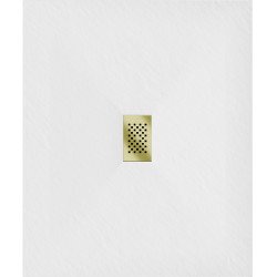 Mexen Hugo   SMC cadita  110 x 100 cm, alb ,  capace auriu - 42101011-G