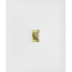 Mexen Hugo   SMC cadita  120 x 100 cm, alb ,  capace auriu - 42101012-G