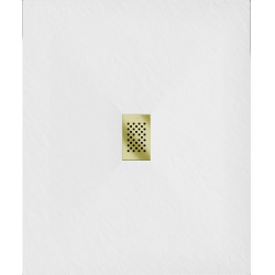 Mexen Hugo   SMC cadita  120 x 100 cm, alb ,  capace auriu - 42101012-G