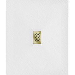 Mexen Hugo   SMC cadita  130 x 100 cm, alb ,  capace auriu - 42101013-G