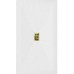 Mexen Hugo   SMC cadita  160 x 100 cm, alb ,  capace auriu - 42101016-G