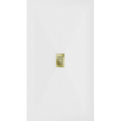 Mexen Hugo   SMC cadita  180 x 100 cm, alb ,  capace auriu - 42101018-G
