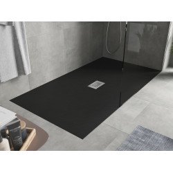 Mexen Hugo   SMC cadita  200 x 100 cm,  negru ,  capace inox - 42701020-X