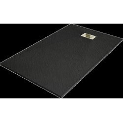 Mexen Hugo   SMC cadita  140 x 90 cm,  negru ,  capace auriu - 42709014-G