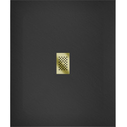 Mexen Hugo   SMC cadita  110 x 100 cm,  negru ,  capace auriu - 42701011-G
