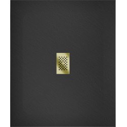 Mexen Hugo   SMC cadita  110 x 100 cm,  negru ,  capace auriu - 42701011-G