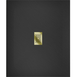 Mexen Hugo   SMC cadita  130 x 100 cm,  negru ,  capace auriu - 42701013-G