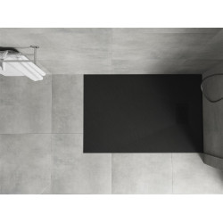 Mexen Hugo   SMC cadita  100 x 80 cm,  negru ,  capace negru - 42708010-B