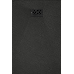 Mexen Hugo   SMC cadita  100 x 80 cm,  negru ,  capace negru - 42708010-B