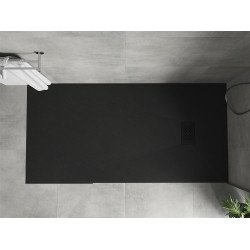 Mexen Hugo   SMC cadita  180 x 80 cm,  negru ,  capace negru - 42708018-B