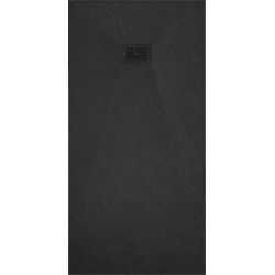Mexen Hugo   SMC cadita  180 x 90 cm,  negru ,  capace negru - 42709018-B