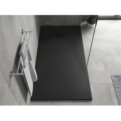 Mexen Hugo   SMC cadita  180 x 90 cm,  negru ,  capace negru - 42709018-B