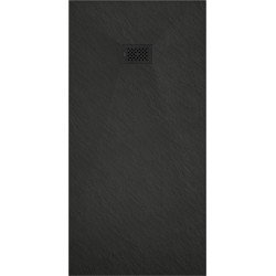 Mexen Hugo   SMC cadita  180 x 90 cm,  negru ,  capace negru - 42709018-B