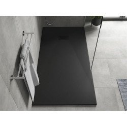 Mexen Hugo   SMC cadita  180 x 90 cm,  negru ,  capace negru - 42709018-B