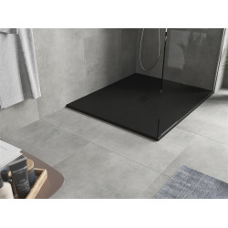 Mexen Hugo   SMC cadita  120 x 100 cm,  negru ,  capace negru - 42701012-B