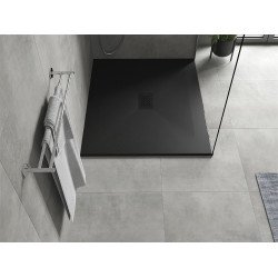 Mexen Hugo   SMC cadita  120 x 100 cm,  negru ,  capace negru - 42701012-B