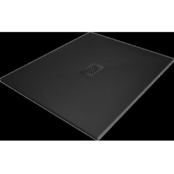 Mexen Hugo   SMC cadita  130 x 100 cm,  negru ,  capace negru - 42701013-B