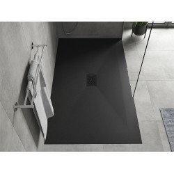 Mexen Hugo   SMC cadita  160 x 100 cm,  negru ,  capace negru - 42701016-B