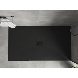 Mexen Hugo   SMC cadita  180 x 100 cm,  negru ,  capace negru - 42701018-B