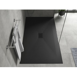 Mexen Hugo   SMC cadita  200 x 100 cm,  negru ,  capace negru - 42701020-B