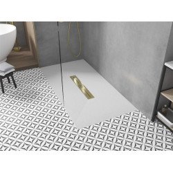 Mexen Toro   SMC cadita  200 x 70 cm, alb ,  capace auriu - 43107020-G Cadita dus 0 Mexen