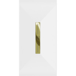 Mexen Toro   SMC cadita  180 x 80 cm, alb ,  capace auriu - 43108018-G