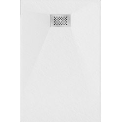 Mexen Hugo   SMC cadita  100 x 90 cm, alb ,  capace inox - 42109010-X