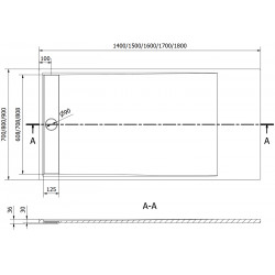Mexen Amon   SMC cadita  170 x 90 cm, alb  - 4F109017