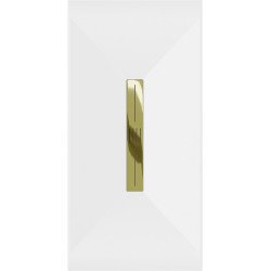 Mexen Toro   SMC cadita  170 x 90 cm, alb ,  capace auriu - 43109017-G