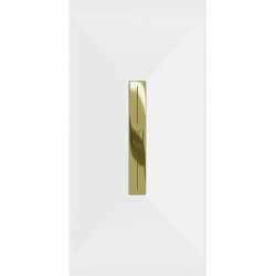 Mexen Toro   SMC cadita  180 x 90 cm, alb ,  capace auriu - 43109018-G