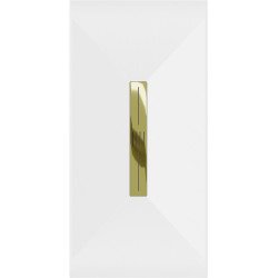 Mexen Toro   SMC cadita  200 x 90 cm, alb ,  capace auriu - 43109020-G