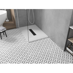 Mexen Toro   SMC cadita  120 x 90 cm, alb ,  capace negru - 43109012-B