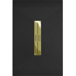 Mexen Toro   SMC cadita  120 x 70 cm,  negru ,  capace auriu - 43707012-G
